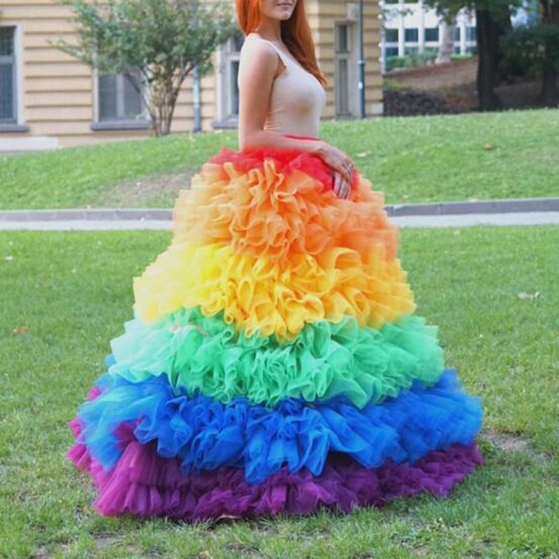 Rainbow color dress sales for women