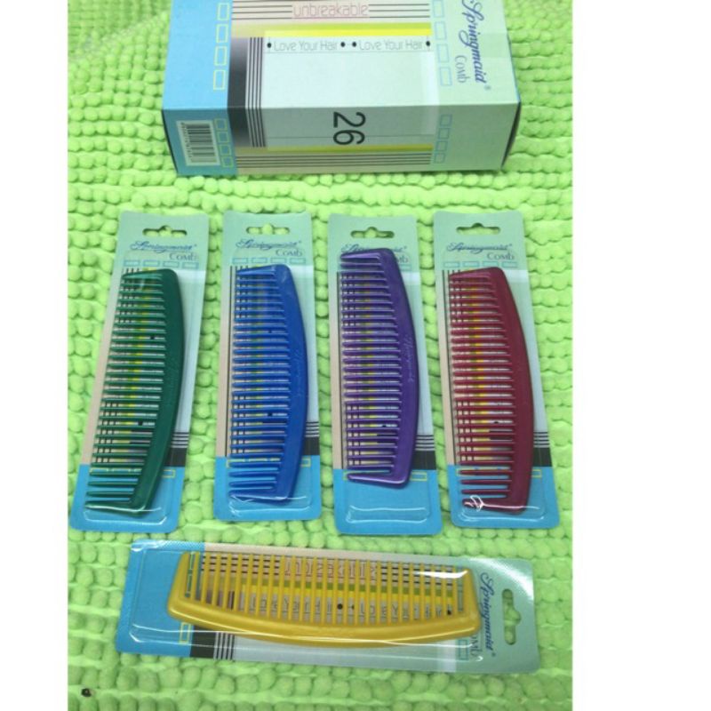 #26 SPRINGMAID HAIR COMB 12 PCS IN ONE BOX | Shopee Philippines