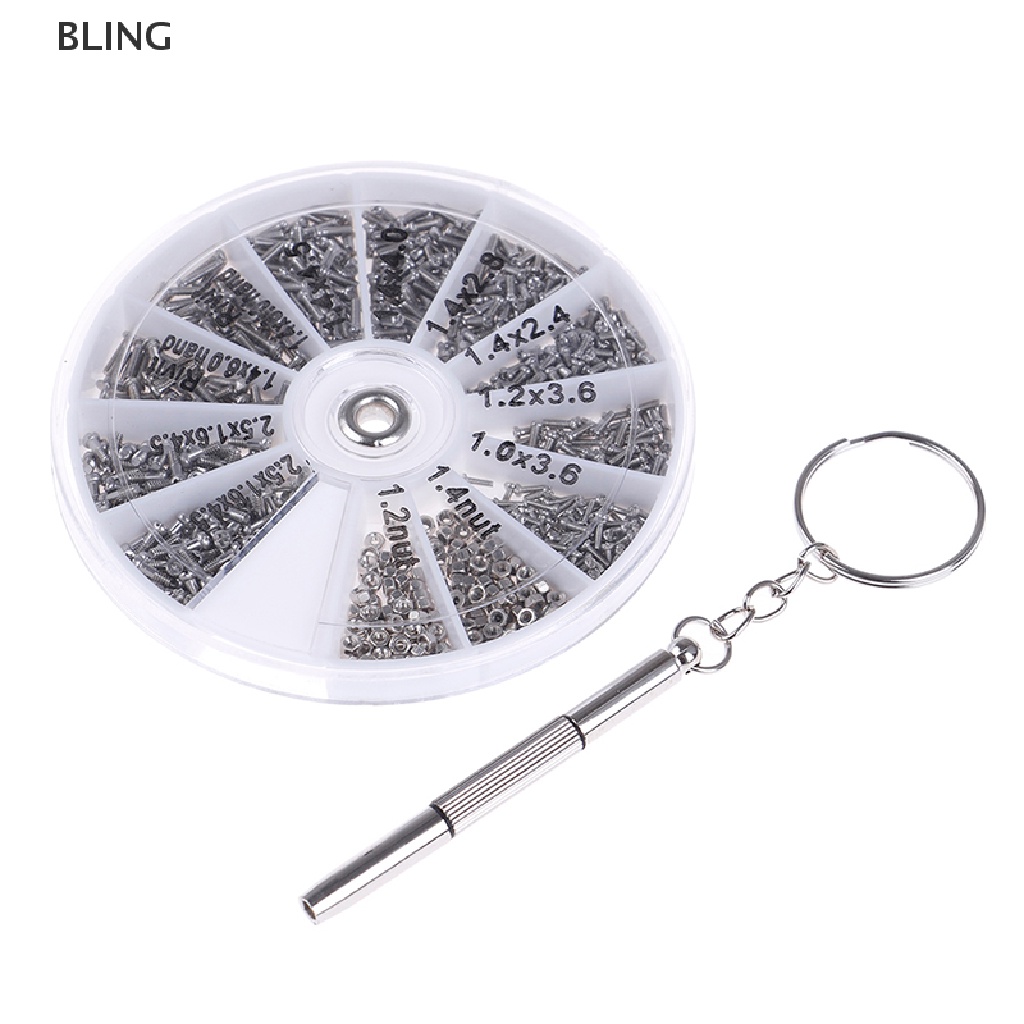 BLING 600Pcs Tiny Screws Nut Screwdriver Watch Eyeglass Glasses Repair Tool Set New HOT Shopee Philippines