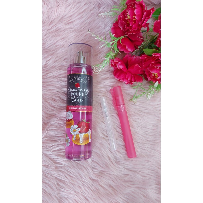 Bath & Body Works Strawberry Pound Cake Mist (5ml/10ml Decant Only,Not ...