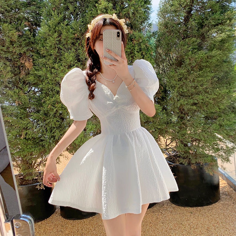white dress shopee Shop formal casual for Sale on Philippines Hang or air dry Buy white dress Online With