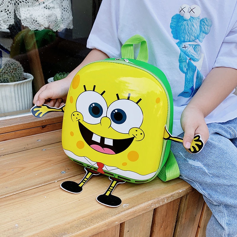 Children Spongebob 1-3 Years Old Kindergarten Backpack Cute Cartoon ...