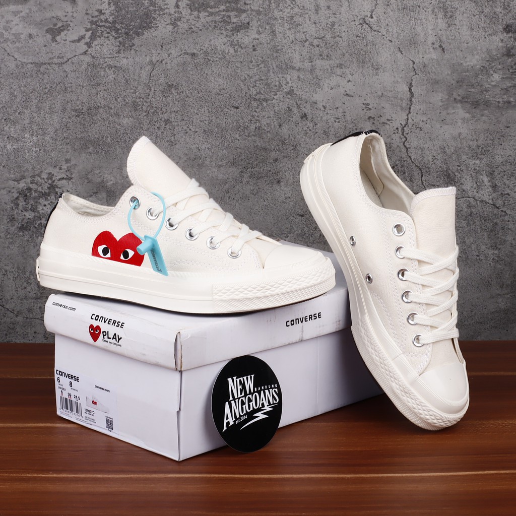 Cdg white converse clearance low