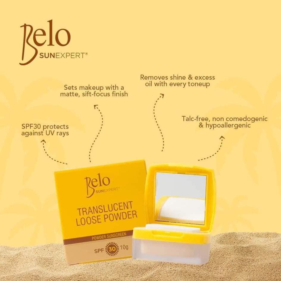 BELO Sun Expert Translucent Loose Powder Sunscreen SPF 30 10g Shopee