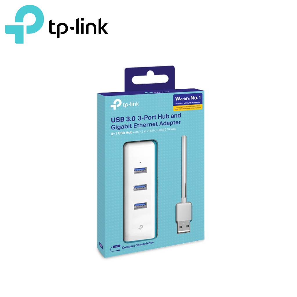 Tp-Link Ue330 Usb 3.0 3-Port Hub And Gigabit Ethernet Adapter | Shopee ...