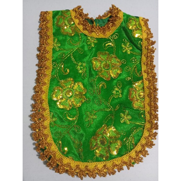 Santo Nio / Sto. Nino / Sto. Nio Clothes / Dress / Vest (Medium | 9" x  13" | Green, Yellow, Gold) | Shopee Philippines