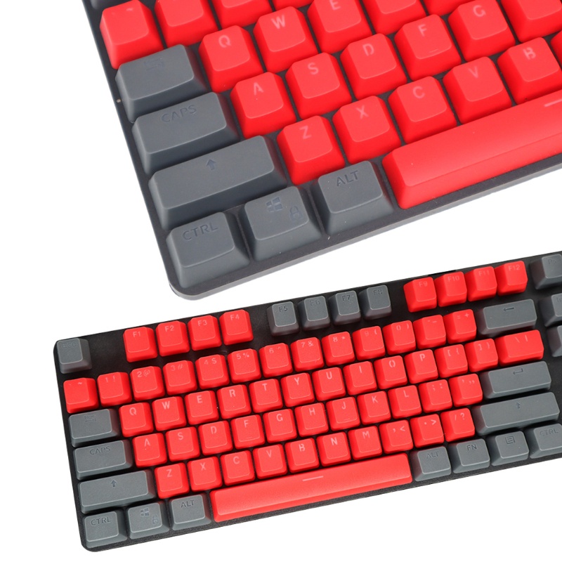 QJ 2 in 1 Keycap Set 104pcs Dual-Colour Double-Shot ABS Keycaps Set for ...
