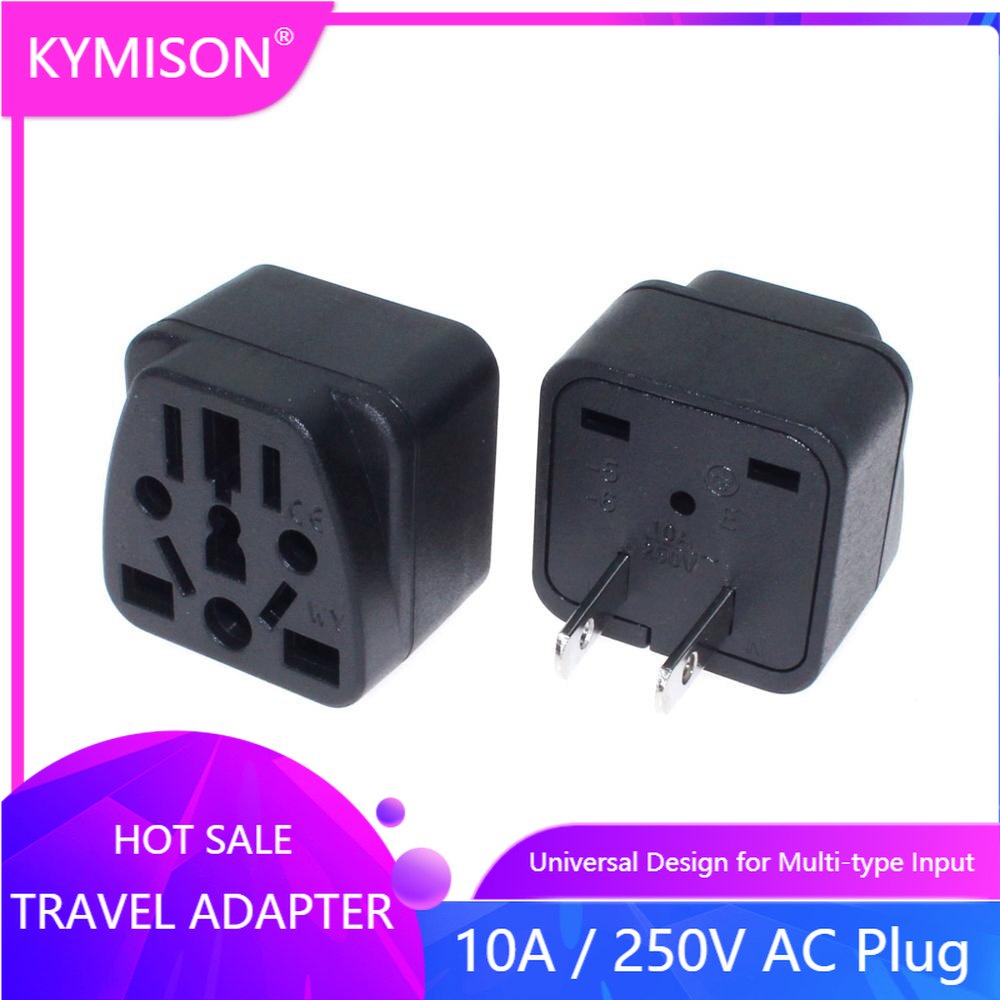 US JP Travel Adapter Multi-type Conversion Socket To US 2 Flat Parallel ...