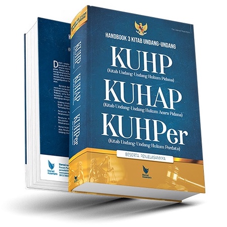 Handbook 3 Books Of Indonesian Code Laws, KUHAP, KUHPer And ...