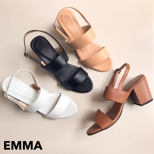 MikaylaShoppe Emma Block Heels | Shopee Philippines