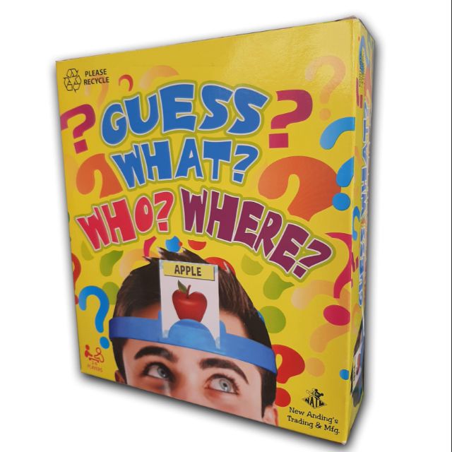 Pinoy Henyo Game Cards (Guess What, Who and Where) Shopee Philippines