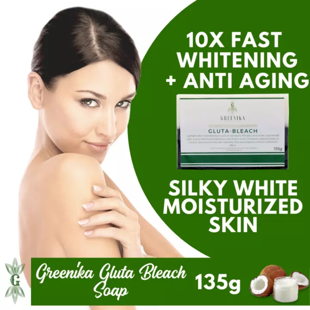 [ 10x Glutathione Bleaching ] Greenika Glutableach Soap Glutathione