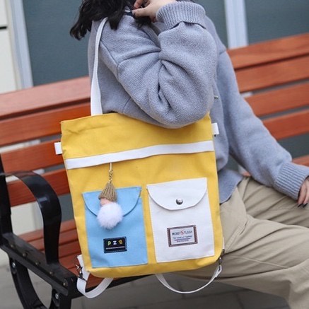 Korean Canvas Bag (Design Backpack Shoulder Crossbody Tote
