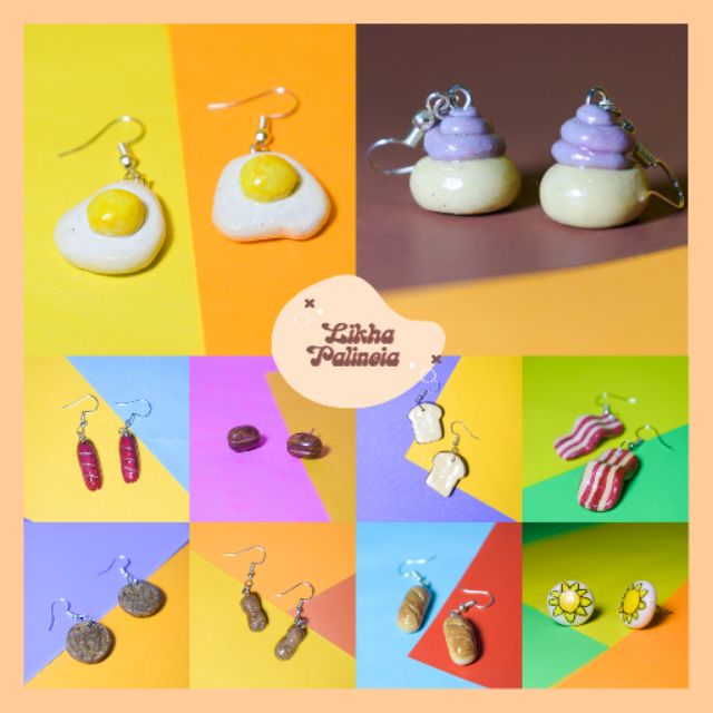 Funky clay online earrings