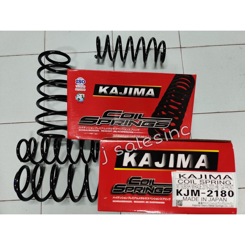 2 PCS. Genuine KAJIMA COIL SPRING for Toyota Innova 2005-2016 REAR