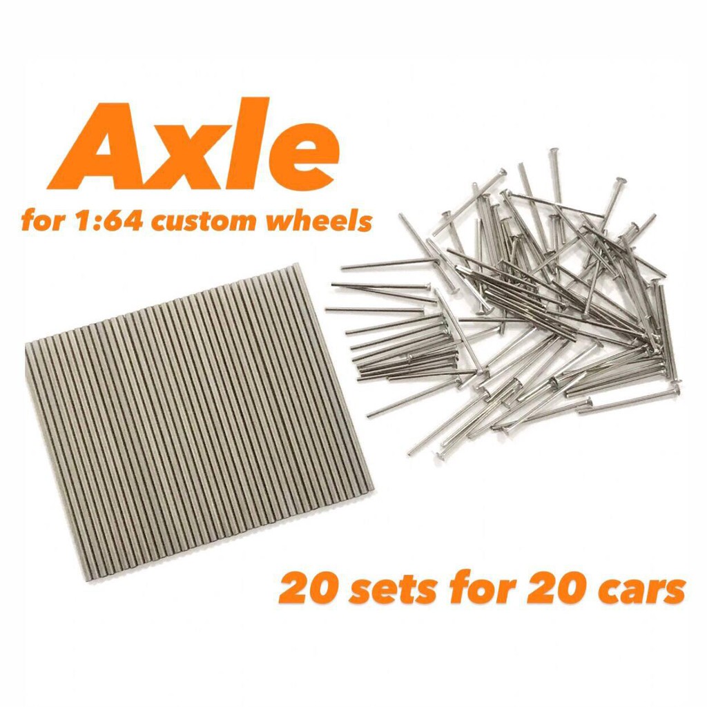 1:64 Hot Wheels diecast axles plastic rubber rim tyre Long adjustable ...