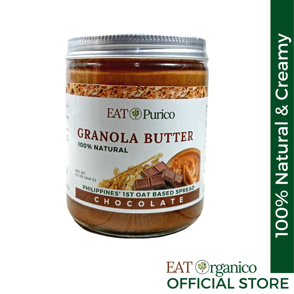 Chocolate Granola Butter Spread All Natural Low Sugar Oat Based Spread