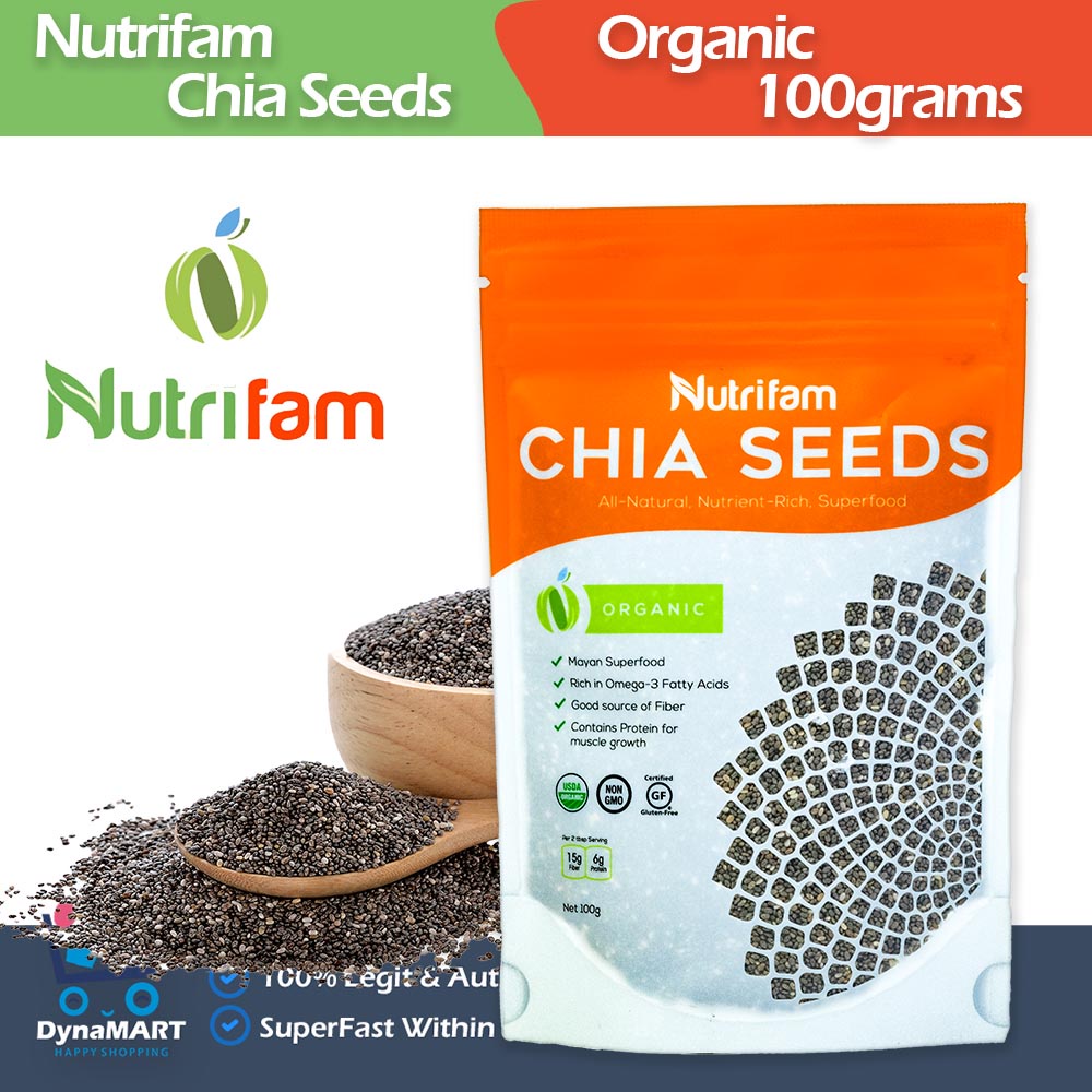 Nutrifam Chia Seeds Organic 100g (Free Gift) Shopee Philippines
