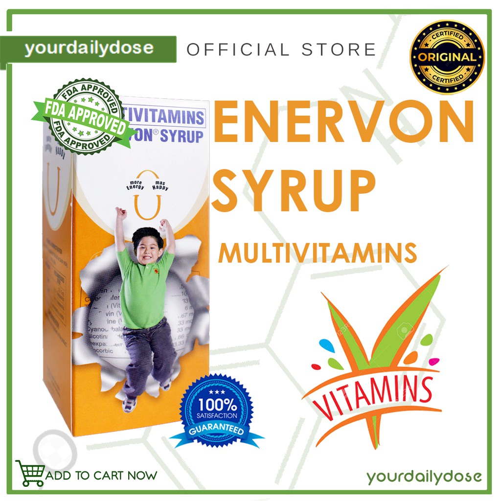 Enervon Multivitamins Syrup 120ML / 250ML / 500ML Shopee Philippines