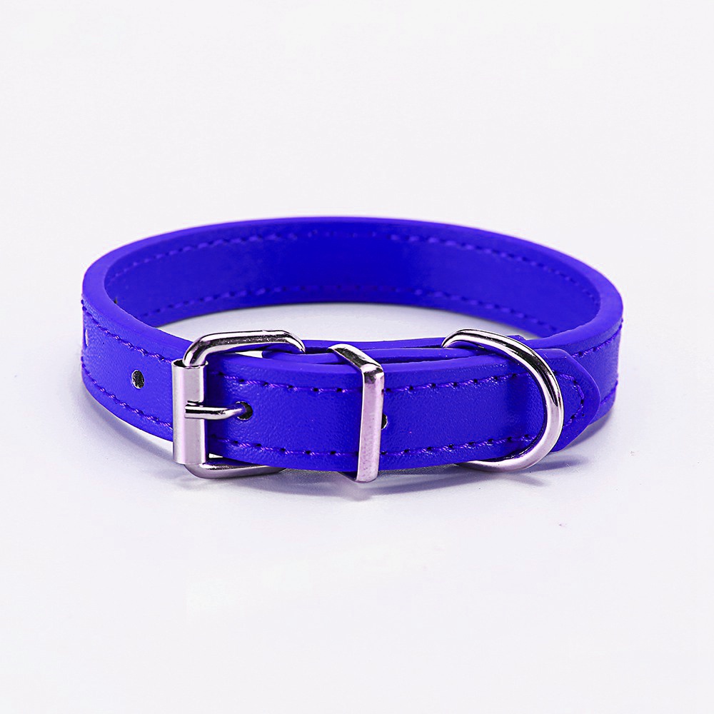 【NORMA】Leather Dog Collar Durable Heavyduty Rustproof Double DRing