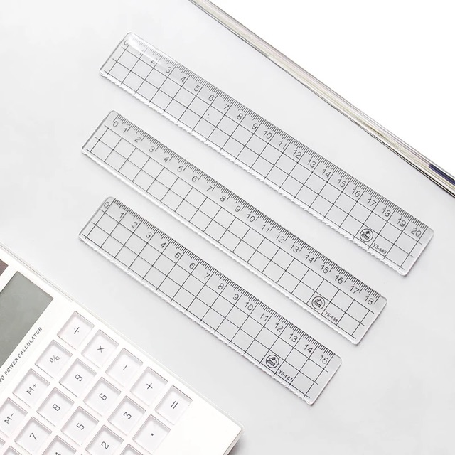 18cm Japan Style Transparent Ruler | Shopee Philippines