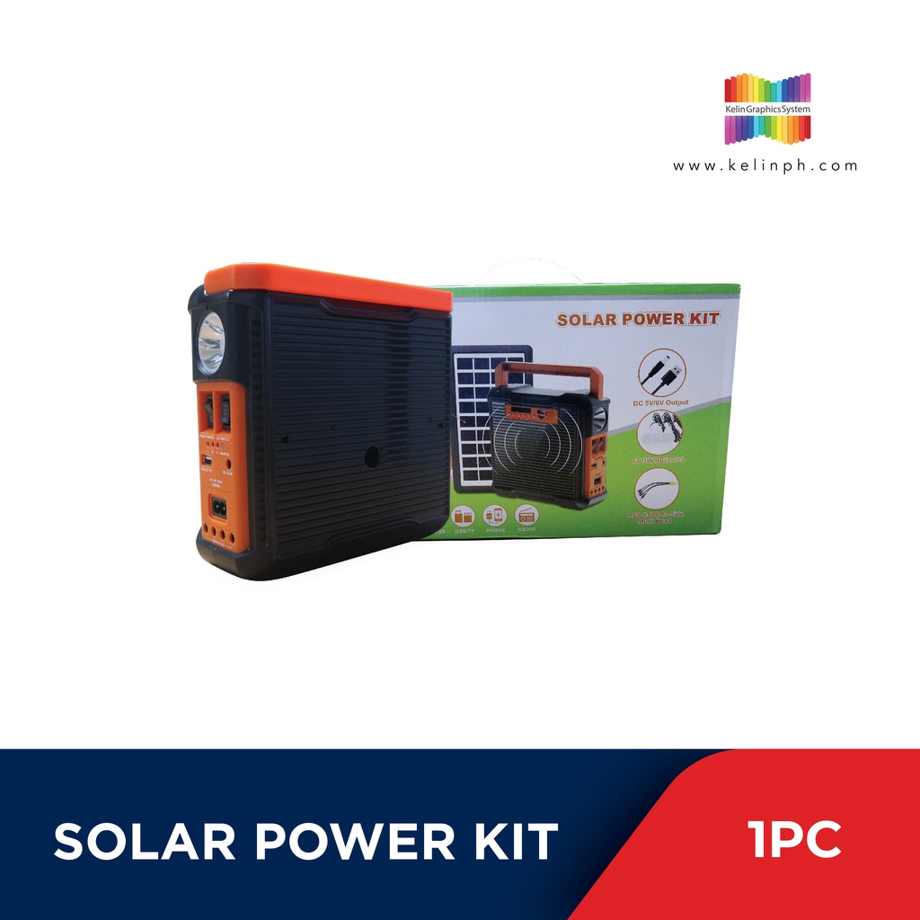 KGS EP395 Solar Power Kit 9V/ 3.5 Watts Portable Power Station Multi