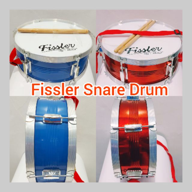 Fissler/Davis/Global Snare Drum W/ Pair Drum Sticks & Strap Shopee