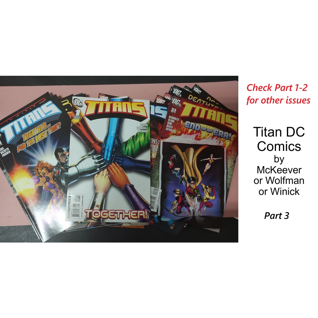 Titans DC Comics by McKeever/Wolfman/Winick (Part 3 Collection Issues 911, 20, 2223) Shopee