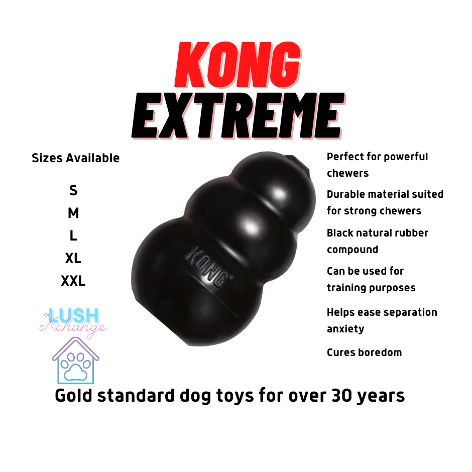 Black xxl 2024 kong dog toy