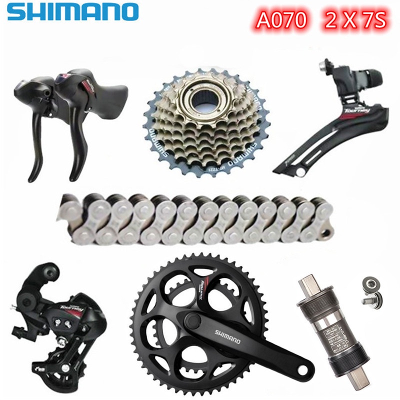 Shimano Tourney FC-A070 Road Bike 2×7 Speed Groupset ST-A070 STI