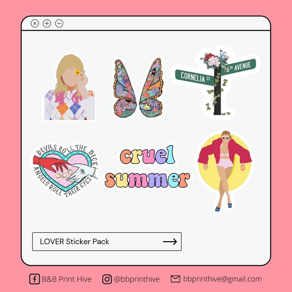 Taylor swift lover stickers 