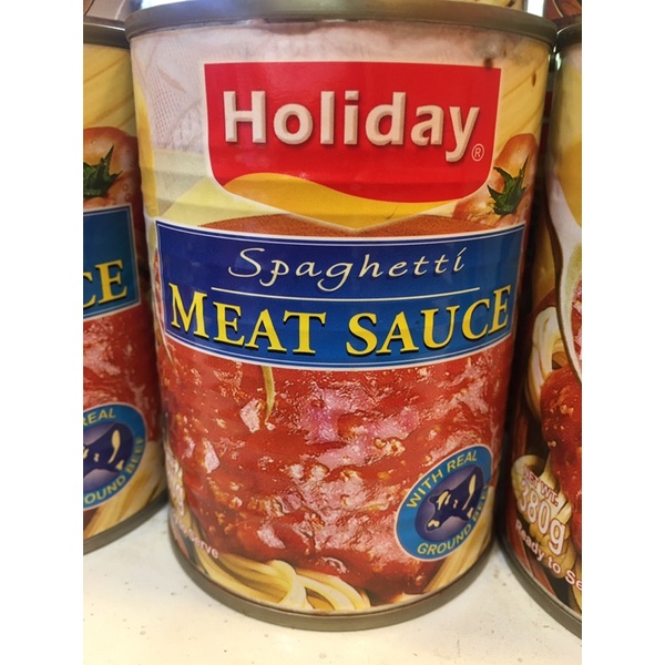 Holiday Spaghetti Meat Sauce With Real Ground Beef 380g Shopee