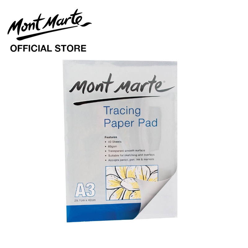 Mont Marte Tracing Paper Pad 60gsm A3 40 Sheet Shopee Philippines