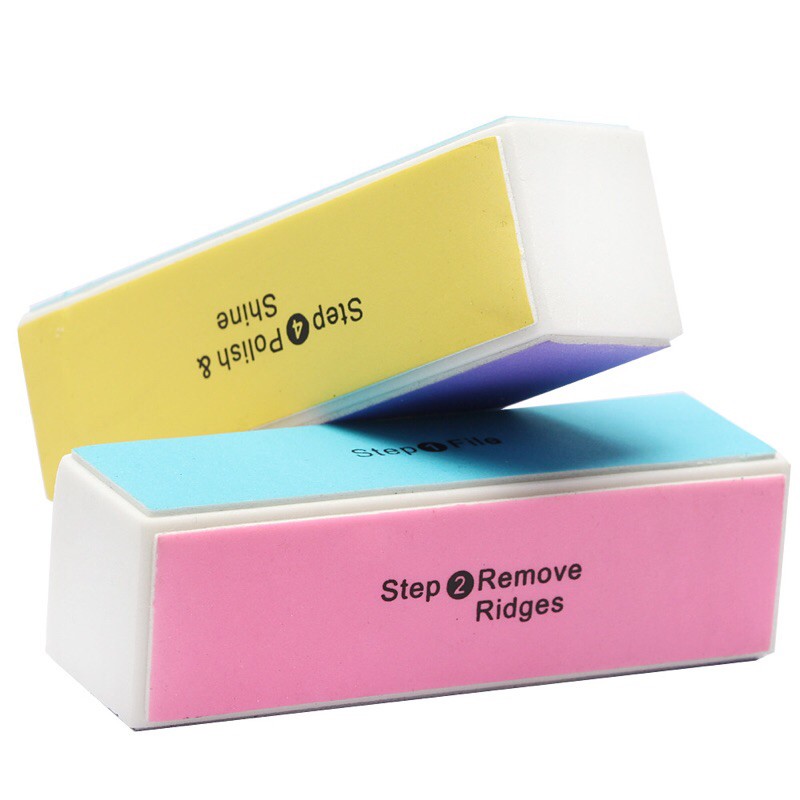 Aisoway Nagelpuffer-Set – 5 Stück, 4-in-1 Polierblock Für Maniküre Zu Hause & Unterwegs