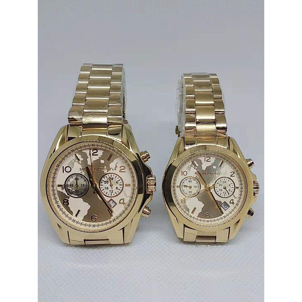 Michael Kors World Map Couple Watch Shopee Philippines