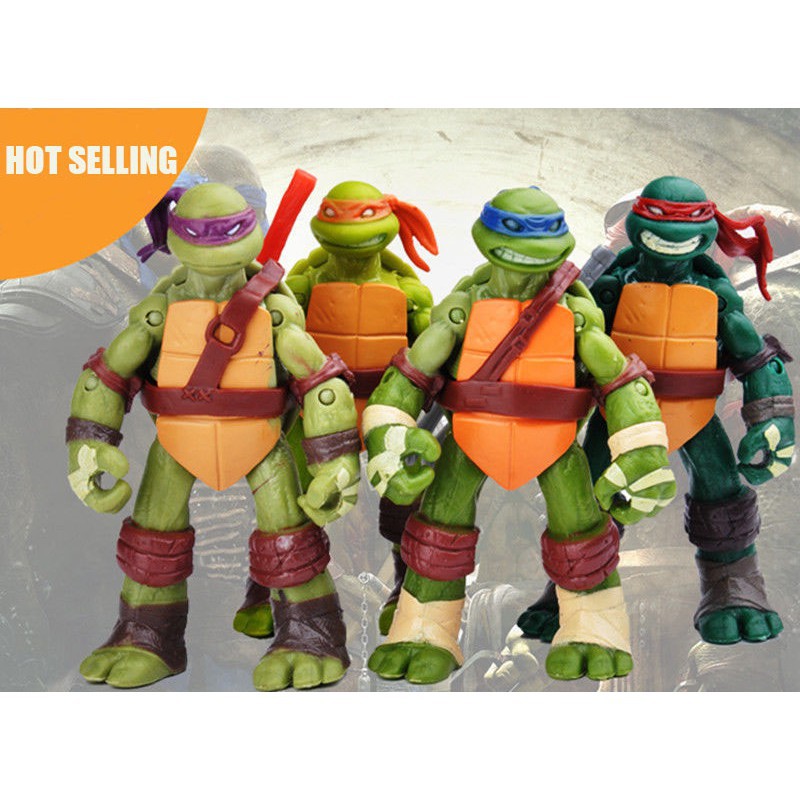 4pcs TMNT Teenage Mutant Ninja Turtles Classic Collection 12cm PVC ...