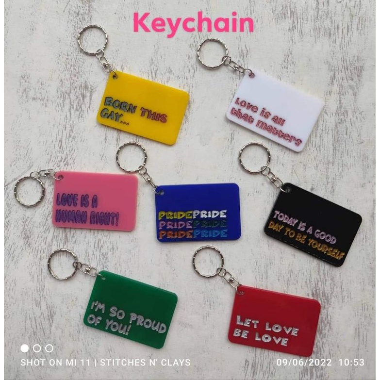 SnC Pride month Keychain/Ref Magnet | Shopee Philippines