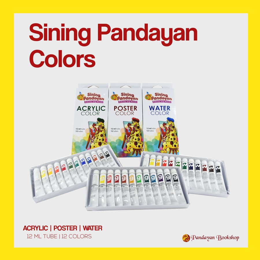 Sining Pandayan Colors (Acrylic, Poster/Gouache, Water Paint) Shopee
