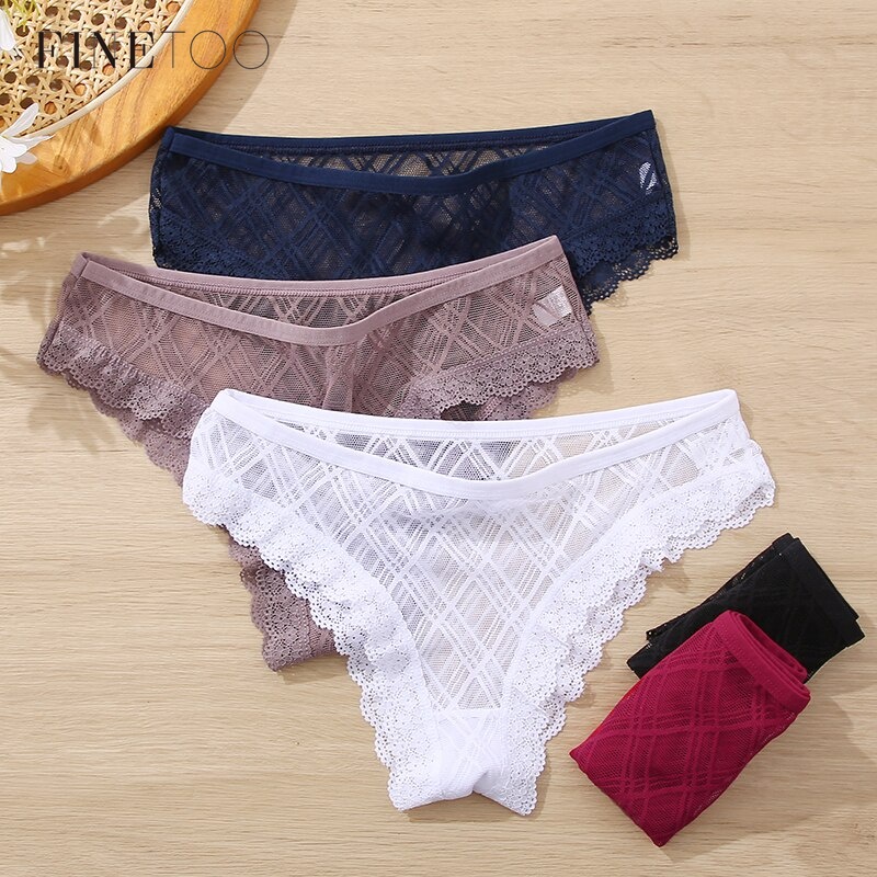 Lace Panties Sexy LowRise Brazilian Underwear Fashion Lattice