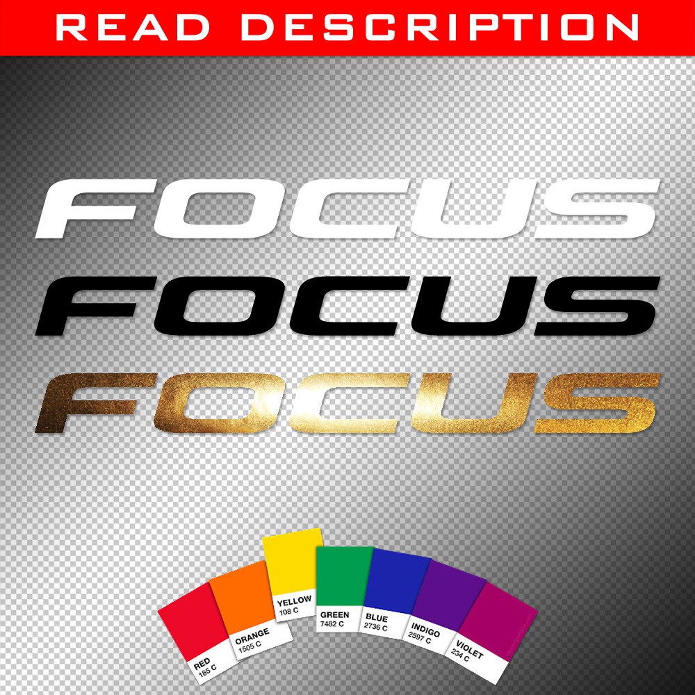 Stickers | (2) Focus Bikes V2 | Weather proof die-cut decals | 6 inches ...