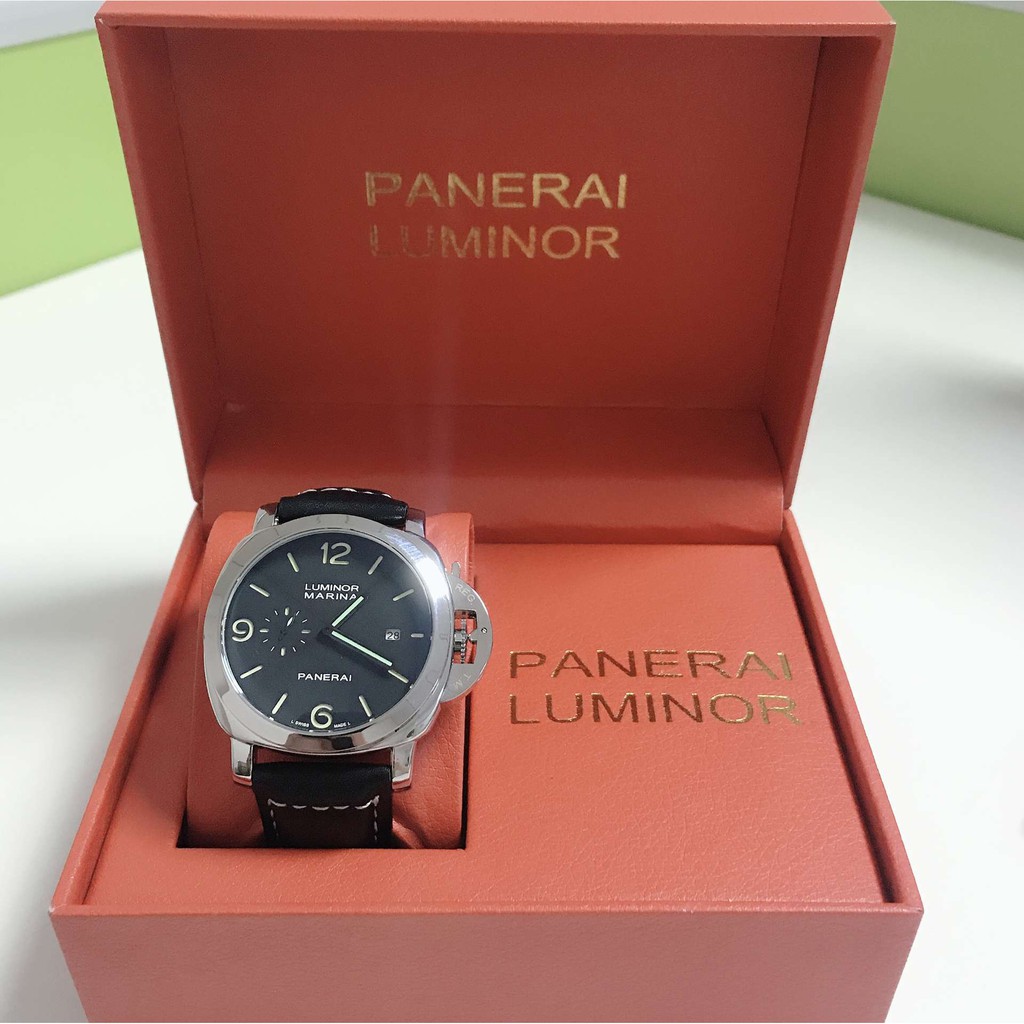 Panerai Panerai Men s Watch Men s Quartz Leather Strap Waterproof