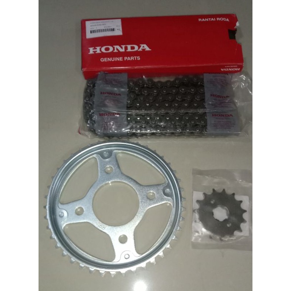 Honda Genuine chain and sprocket set for RS/SONIC150, can be use for ...