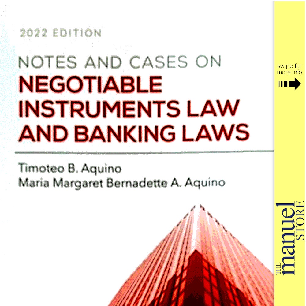 Aquino (2022) - Negotiable Instruments Law And Banking Law - Notes And ...