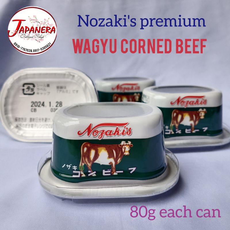 Nozaki's Wagyu Corned Beef 80g (per can) Shopee Philippines