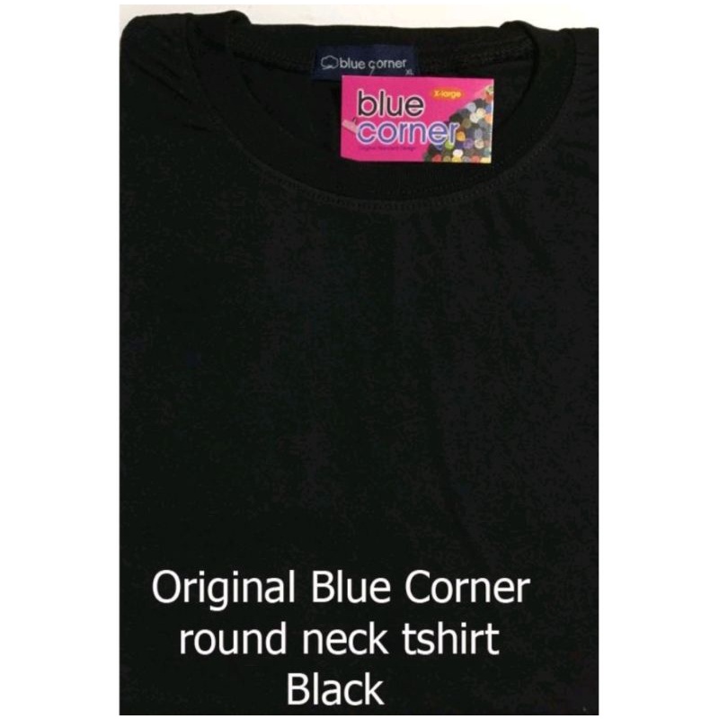 Original Blue Corner Tshirt Round Neck Black Tshirt Locally Made