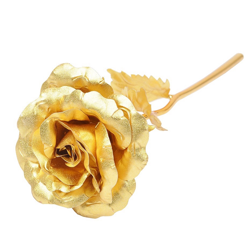 24K Gold Foil Artificial Rose Engagement Gifts Birthday mother's day ...