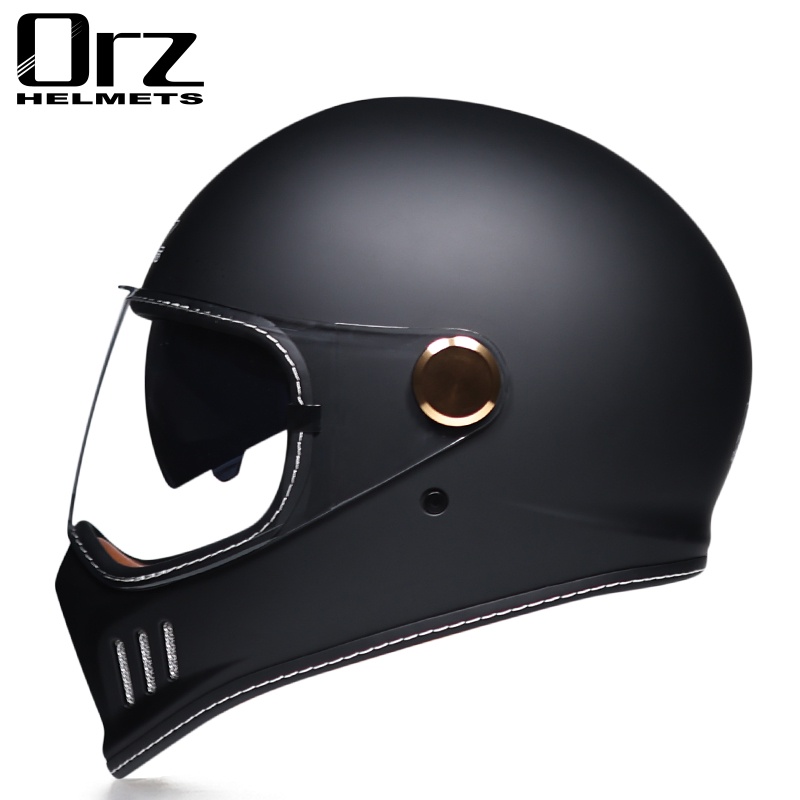 Orz Motorcycle Helmet Retro Cruise Harley Latte Free Climbing Double 