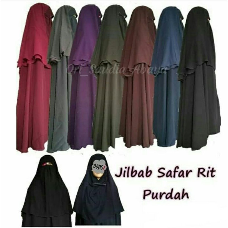 Jilbab cadar rit purdah safar (various dark colors) | Shopee Philippines
