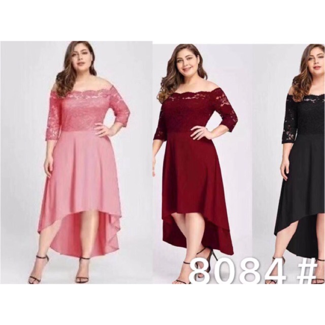 Ladies Fashion Formal Plus Size Party Lace Best Seller Inspired plus size lace dress can fit xl Shopee Philippines