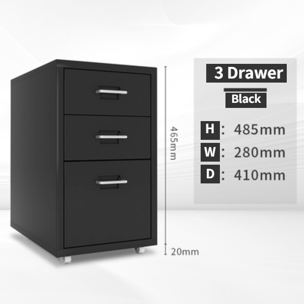3/5/6 layers Metal drawer with lock Office drawer Metal Pedestal Drawer